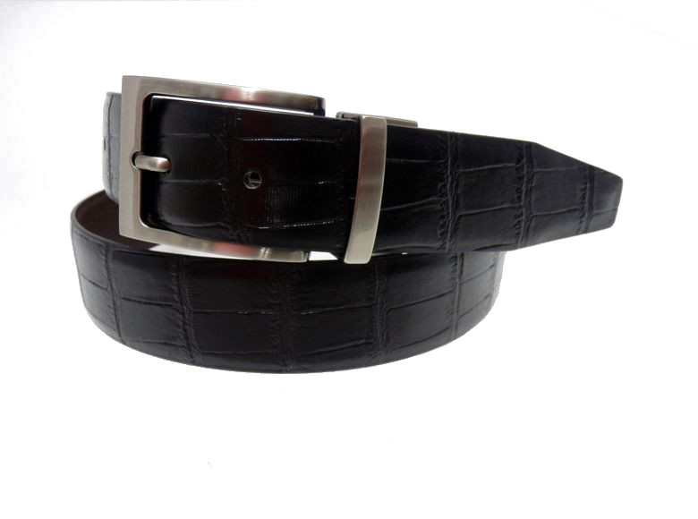 Double Coconut Man Belt + Squeaks-Black/Dark Brown-mm35